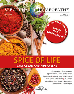 Spectrum of Homeopathy 2016-1, Spice of life