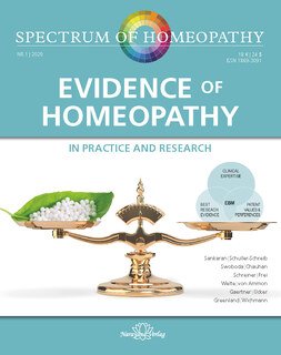 Spectrum of Homeopathy 2020-1, Evidence of Homeopathy