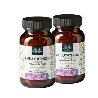 Set: L-glutathione reduced - 300 mg, High-dose - 2 x 60 capsules - from Unimedica