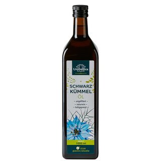 Black cumin seed oil, unfiltered - 1000 ml - from Unimedica