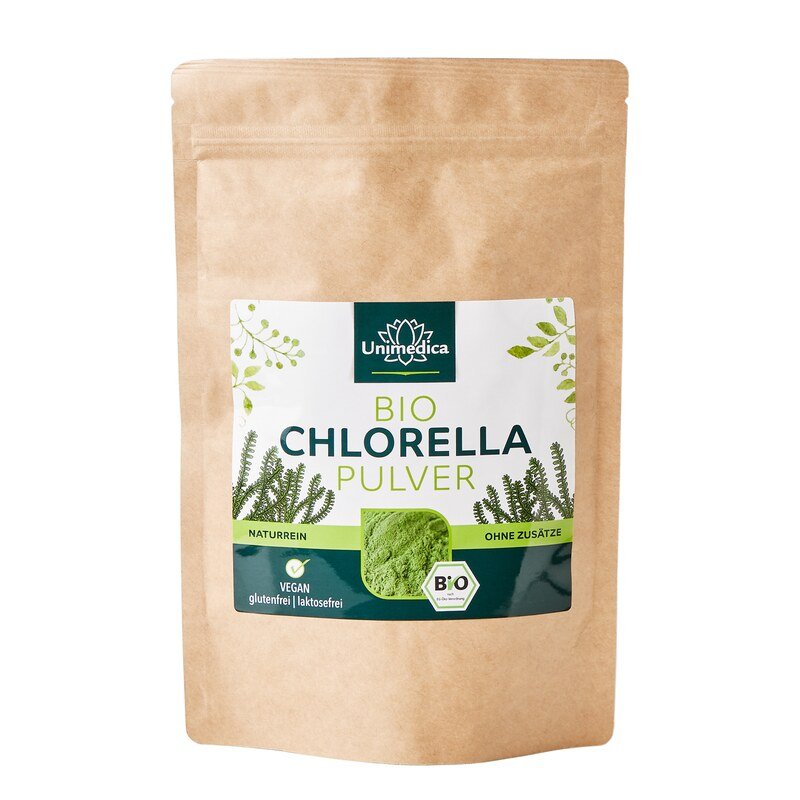 Organic Chlorella Powder - 250 g - laboratory-tested and all-natural - from Unimedica