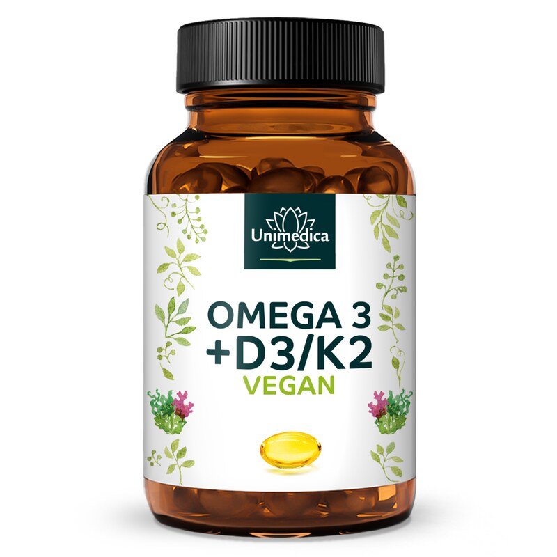 Omega 3 + D3/K2, vegan, 60 capsules
