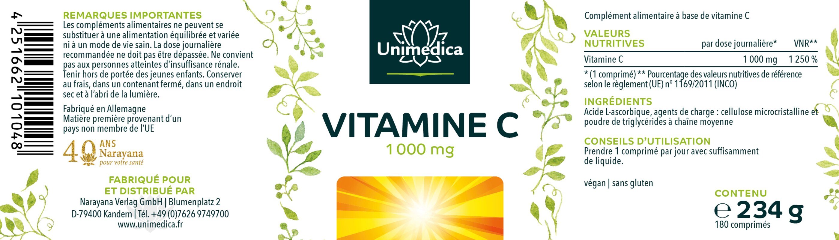 Sparset: Vitamin D3 / K2 MK7 All-trans - 50 ml + Bio Grapefruitkernextrakt - 100 ml + Quercetin - 120 Kapseln + Vitamin C - 180 Tabletten - von Unimedica
