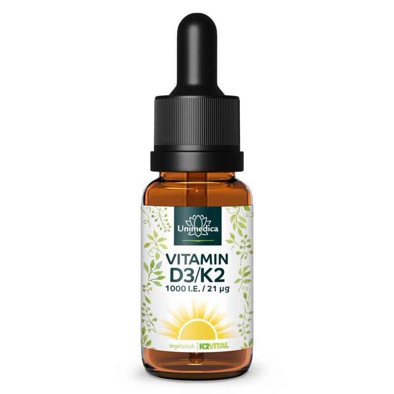 Vitamin D3 / K2 MK7 all-trans drops - by Unimedica - 50 ml