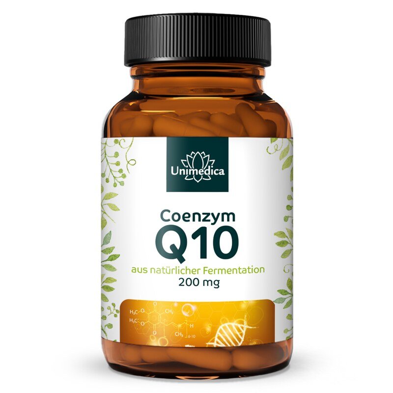 Coenzyme Q10 capsules - 200 mg per daily dose - 120 capsules - from Unimedica
