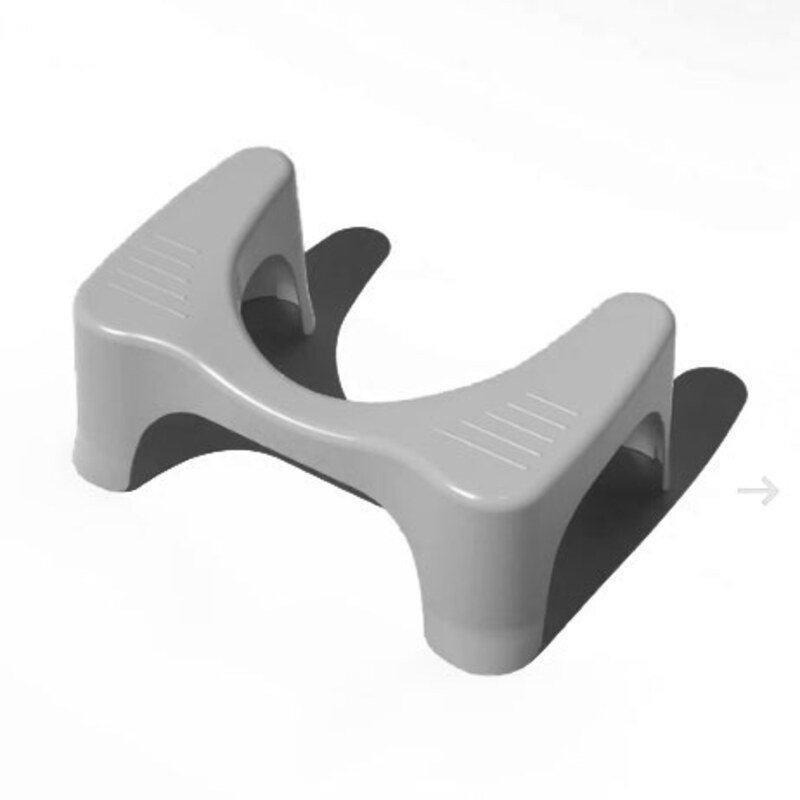 Hocktoilette "Squatty Potty" grau - nach Andreas Moritz