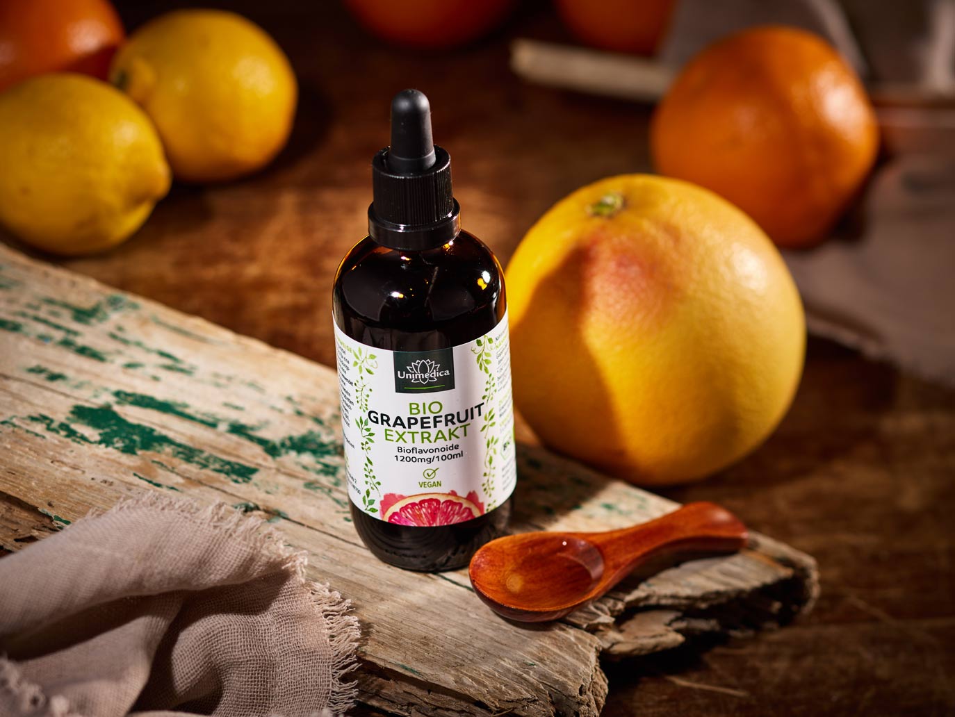 Organic Grapefruit Seed Extract - 2600 mg per daily dose (3 x 20 drops) - 100 ml - by Unimedica