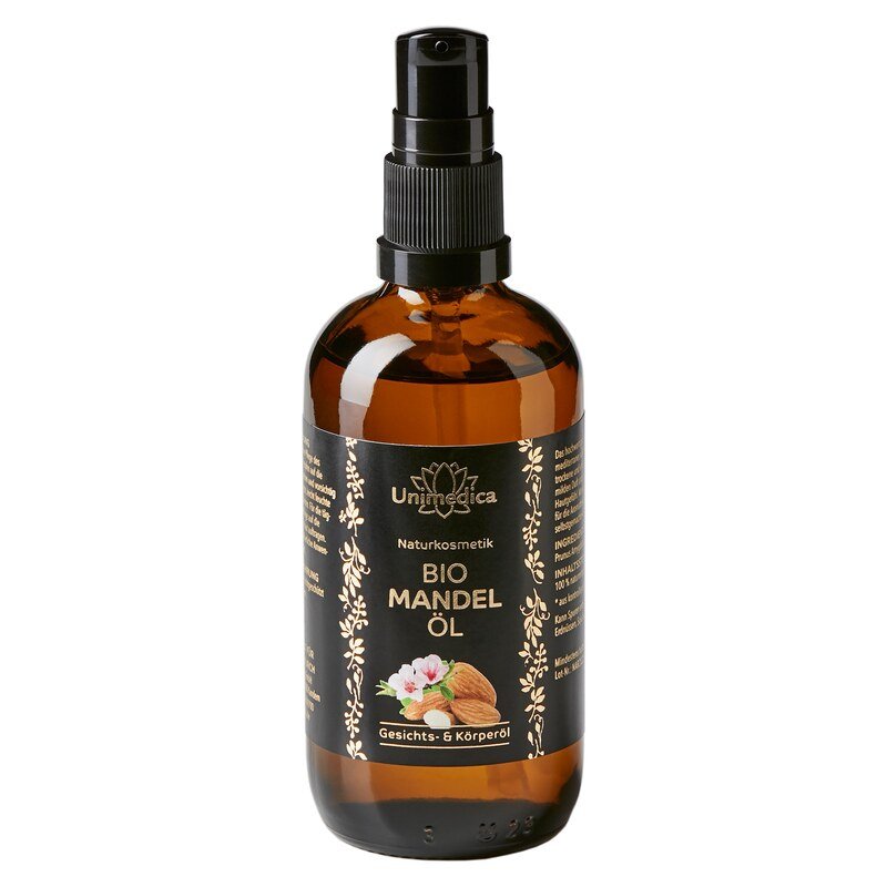 Organic Almond Oil - face and body oil - 100 ml - from Unimedica