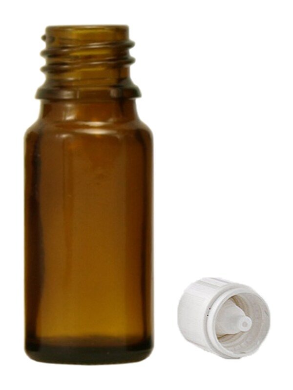 Brown glass bottles, 20 ml with closure and dropper U2