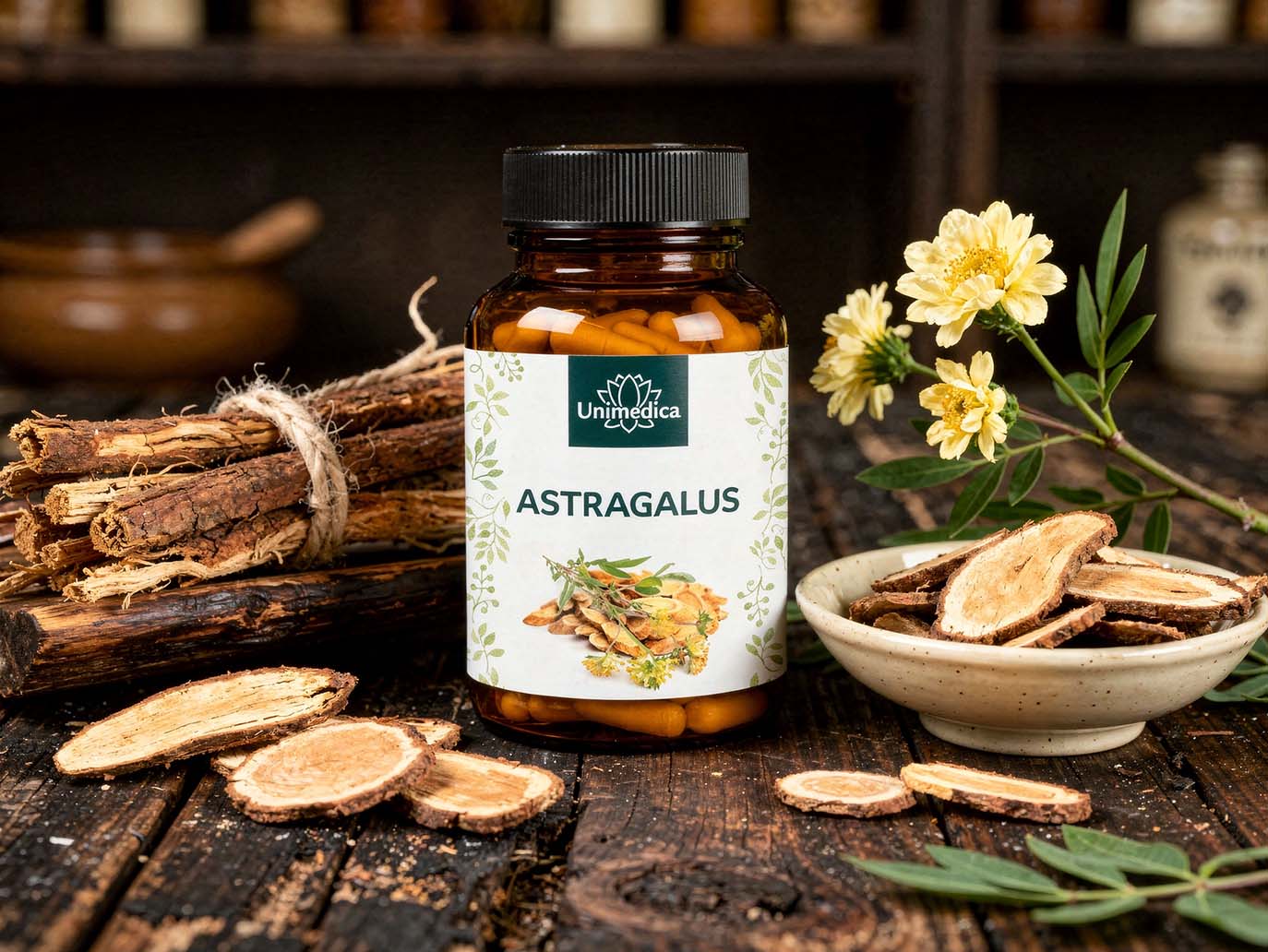 Astragalus - 1200 mg daily dose - 90 capsules - from Unimedica