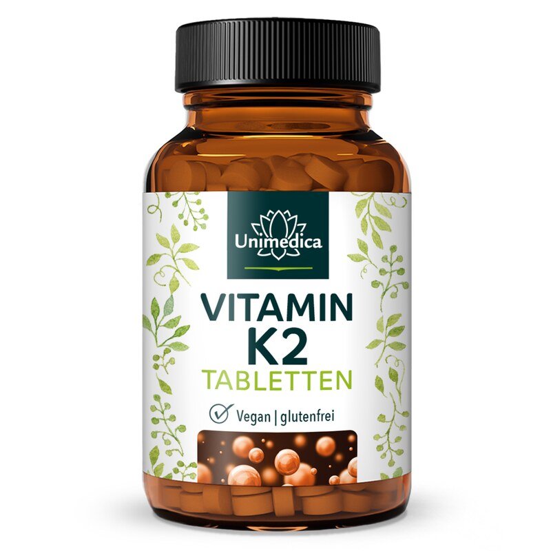 Vitamin K2 - MK7 All-trans - 200 µg per daily dose (1 tablet) - 120 tablets - from Unimedica