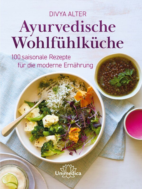 4er-Set - Unimedica Bücher - Ayurvedische Wohlfühlküche / VEGAN ganz anders / Free your Food! / Simply Clean