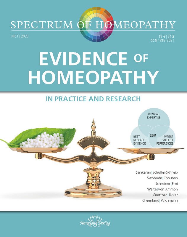 Spectrum of Homeopathy 2020-1, Evidence of Homeopathy