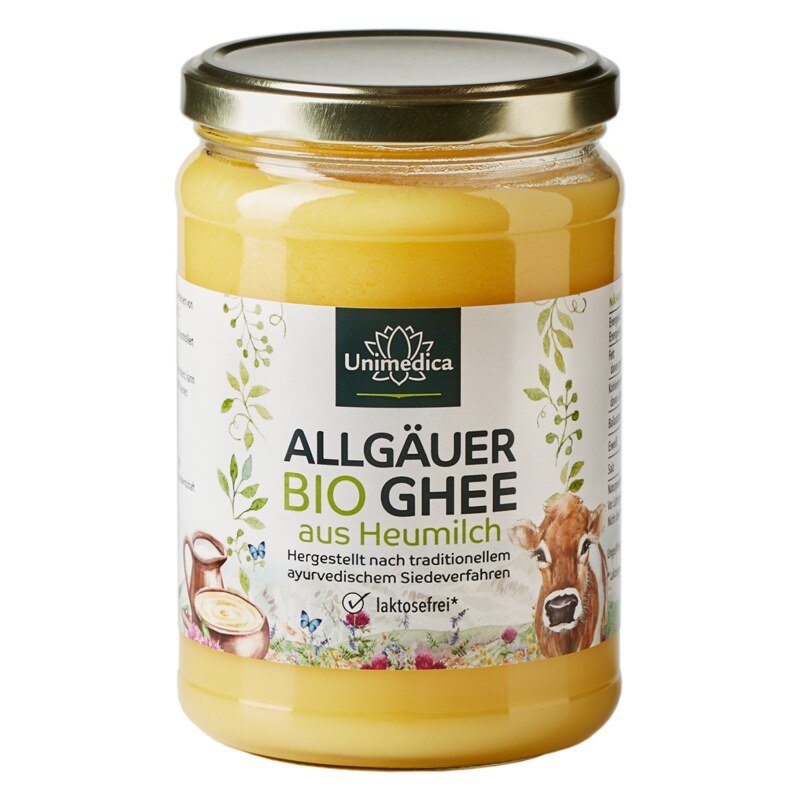 Organic Ghee  hay milk from the Bavarian Allgäu  from grass-fed and pasture-fed cattle - 500 g - from Unimedica
