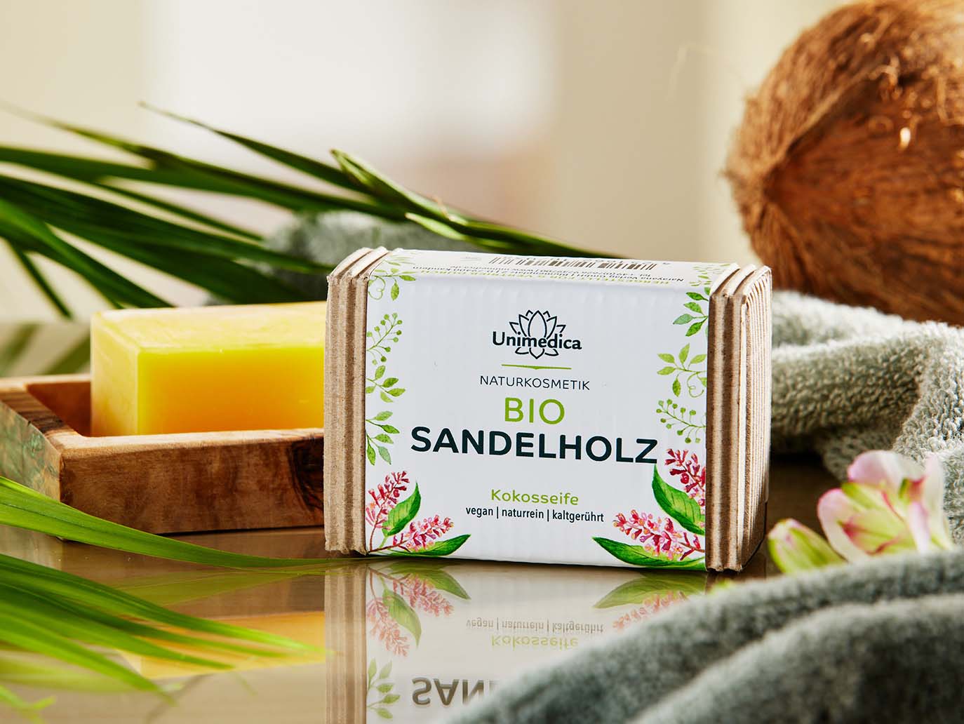 Organic sandalwood soap - 100 g - by Unimedica