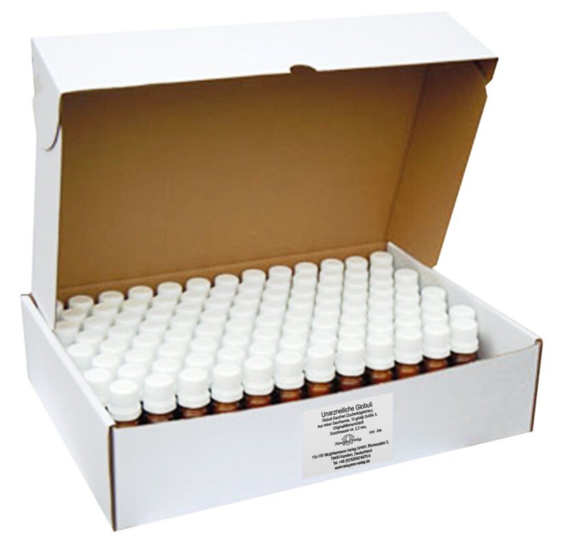 Vials with pouring spout  with 10 g unmedicated pellets size 3  1000 pieces  from Unimedica