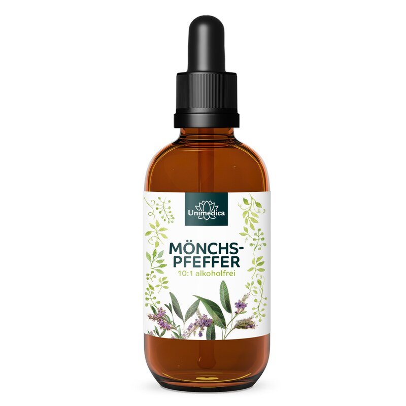 Chaste Berry  Fluid plant extract  alcohol-free  15 mg per daily dose (30 drops) - 100 ml  drops  from Unimedica