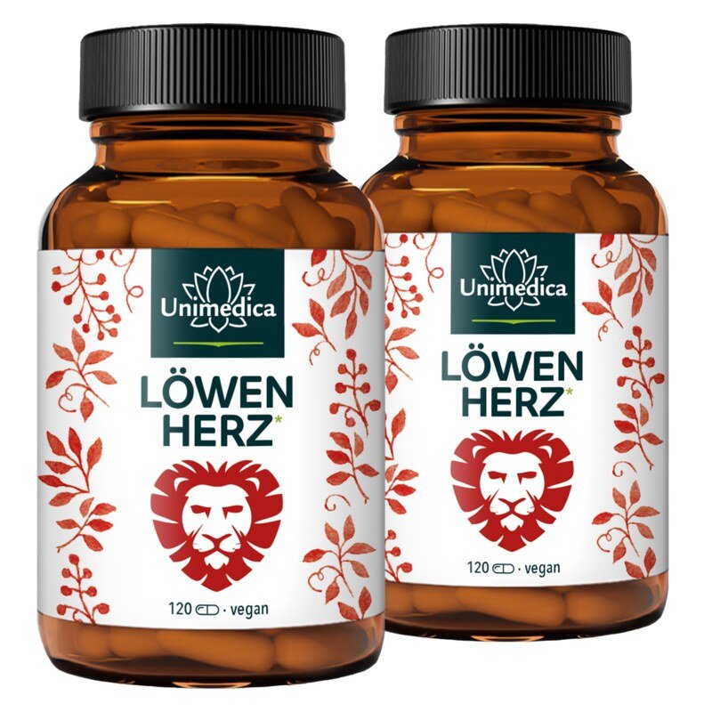 Set: Löwenherz* (Lionheart*)  combination product - 2 x 120 capsules - from Unimedica