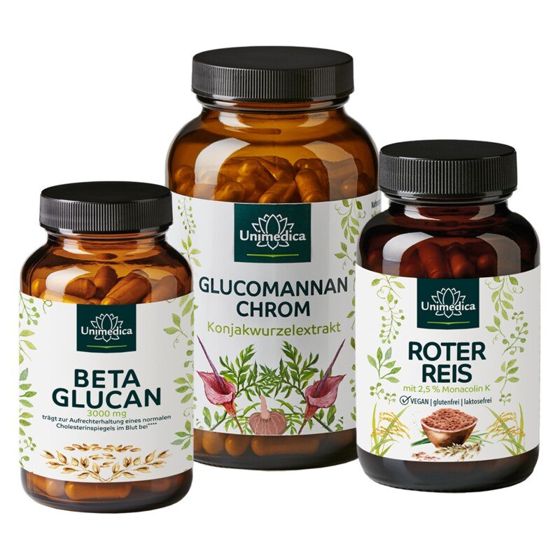 Set: Beta Glucan & Glucomannan + Chromium & Red Rice