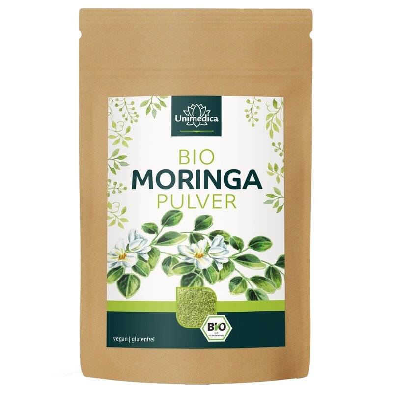 Bio Moringa Pulver - 250 g - Rohkostqualität - von Unimedica