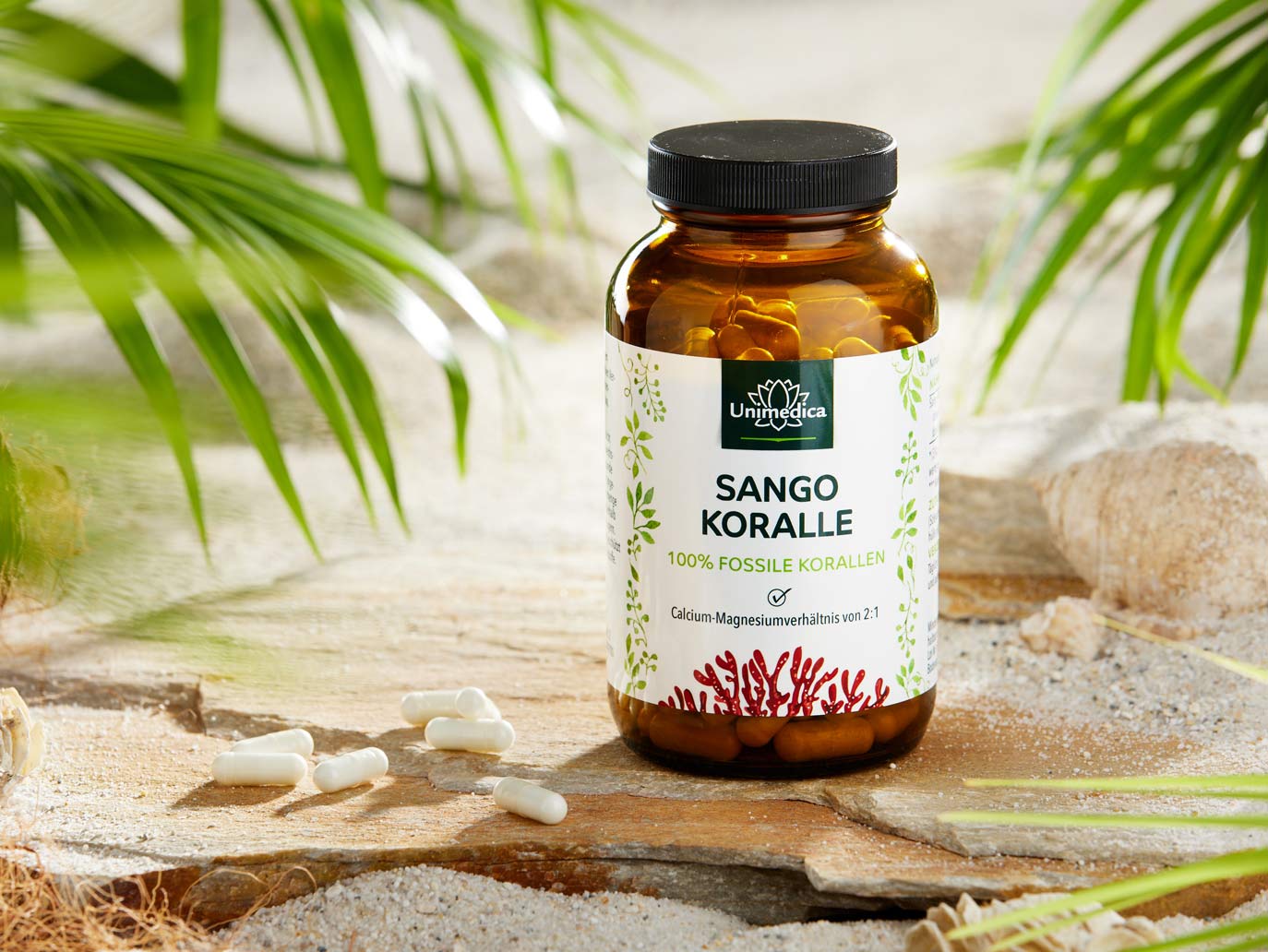 Sango coral - 90 % fossil coral - 180 capsules - from Unimedica