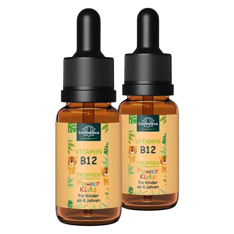 Set: Power Kids - Vitamin B12 drops - 2 x 10 ml - by Unimedica