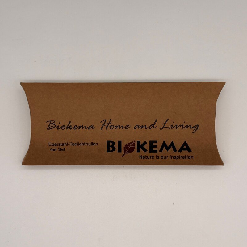 Teelichthalter 4er Set - Edelstahl