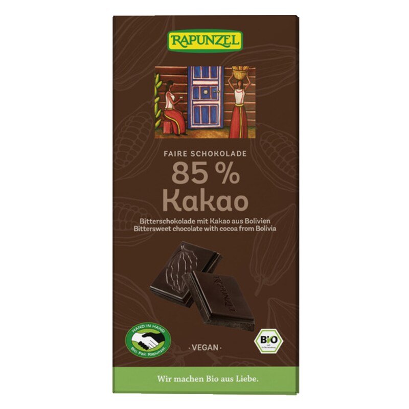 Dark Chocolate 85% Cocoa -Bio - 80 g