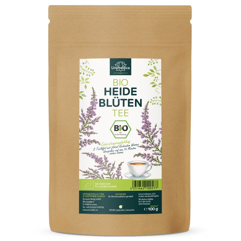 Organic heather blossom tea (Erika blossoms) - 100 g - by Unimedica
