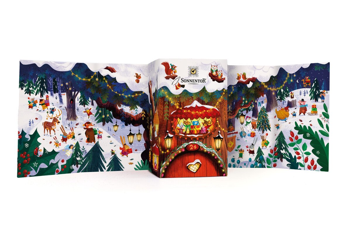 Tee Adventskalender Bio 24 Aufgussbeutel - Sonnentor