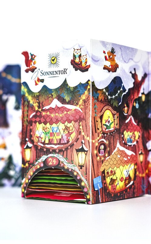 Tee Adventskalender Bio 24 Aufgussbeutel - Sonnentor