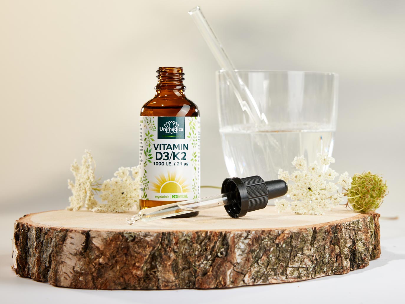 Vitamin D3 / K2 MK7 all-trans drops - by Unimedica - 50 ml