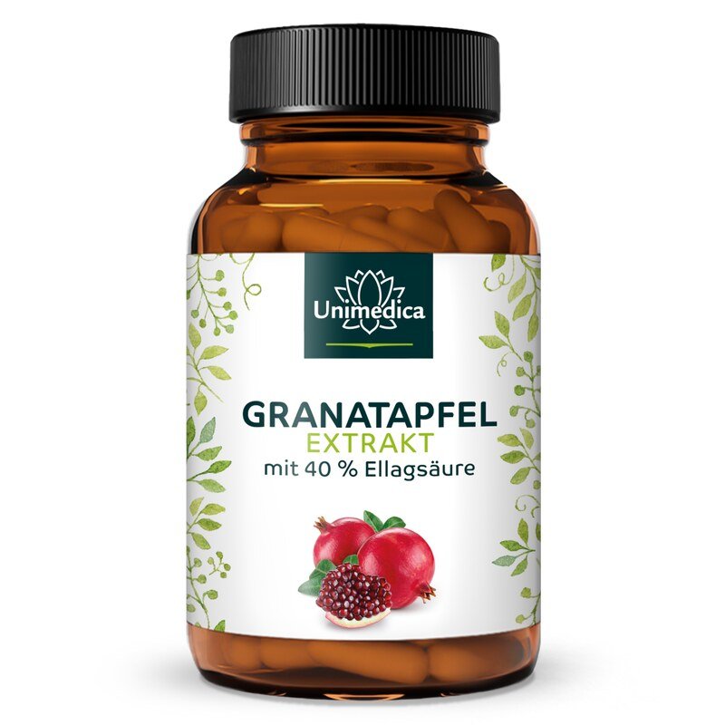 Pomegranate Extract - 40% Ellagic Acid - 120 Capsules - by Unimedica