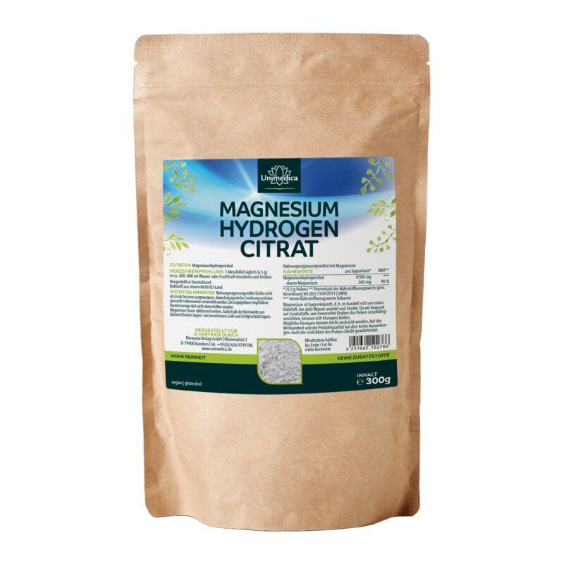 Magnesium Citrate Powder - contains 8 % elementary magnesium  from Unimedica