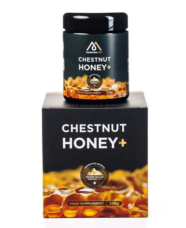 Chestnut Honey - Kastanienhonig - Mountaindrop® - Kastanienhonig mit Shilajit - 350 ml
