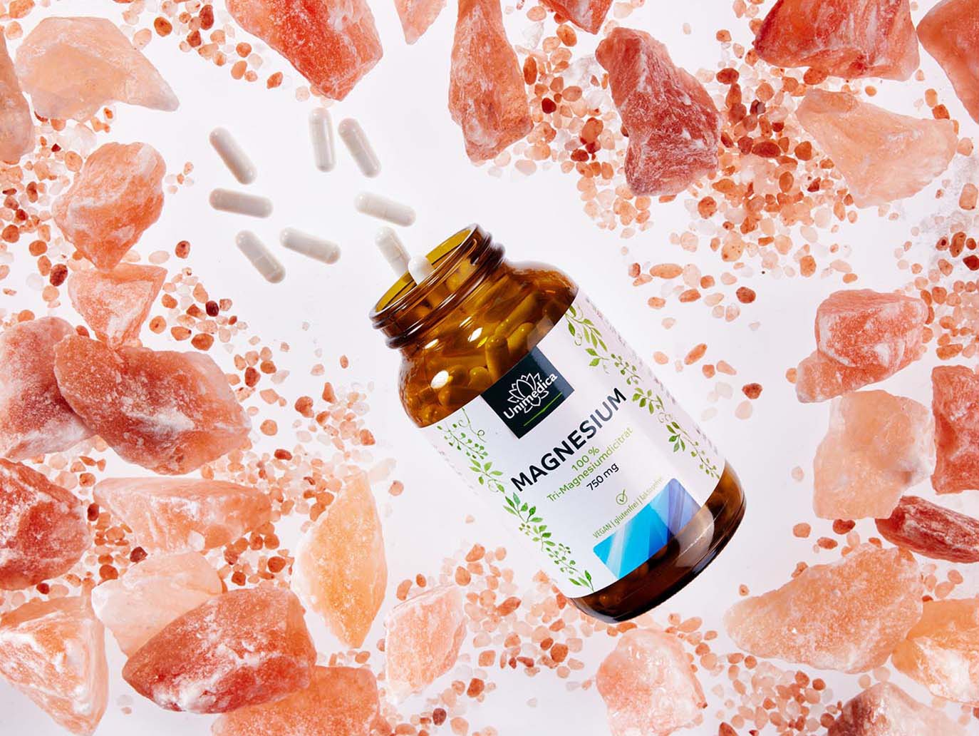Magnesium citrate – tri-magnesium dicitrate – 360 mg elemental magnesium per daily dose (3 capsules) – 180 capsules – from Unimedica