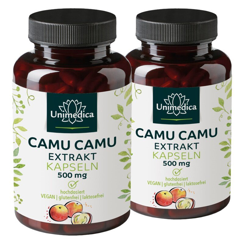 Set: Camu camu extract capsules - high-dose - 2 x 120 capsules - from Unimedica
