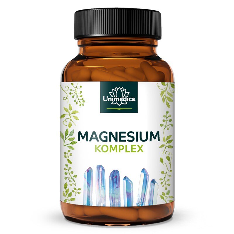 Magnesium Complex - 417 mg elementary Magnesium per daily dose - 180 capsules - from Unimedica