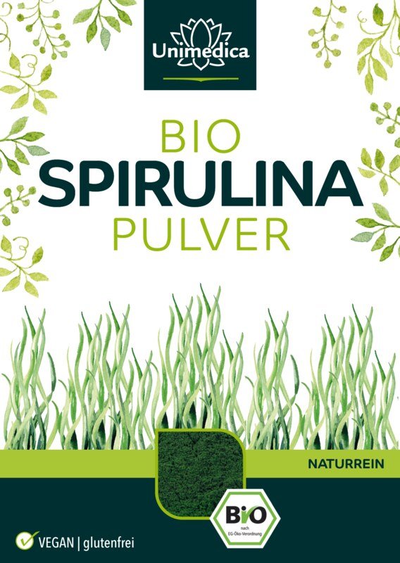 Organic Spirulina Powder - 500 g - from Unimedica