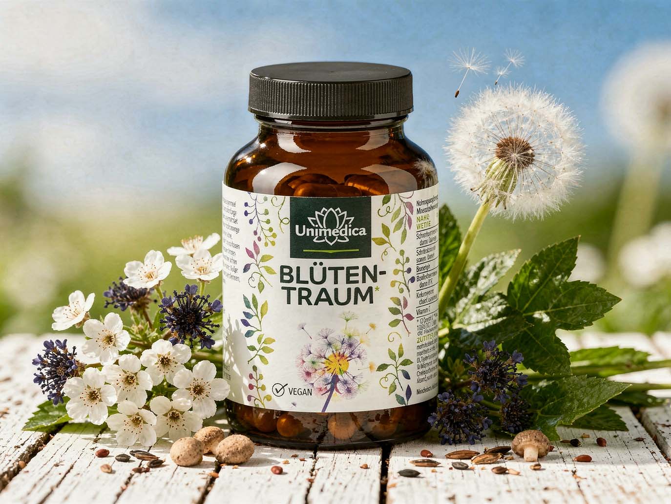 Blossom Dream  complex with quercetin, black cumin seed extract, turmeric, zinc and vitamins  90 capsules  from Unimedica