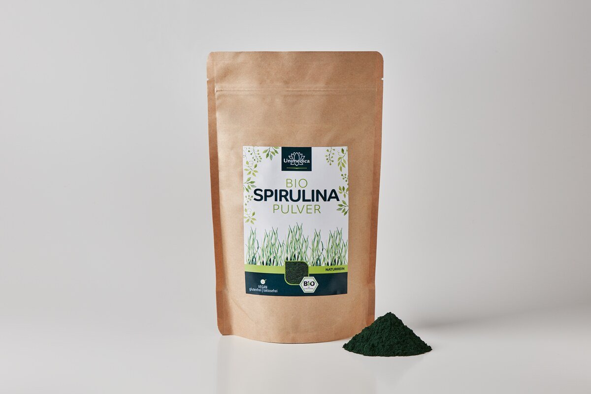 Organic Spirulina Powder - 500 g - from Unimedica