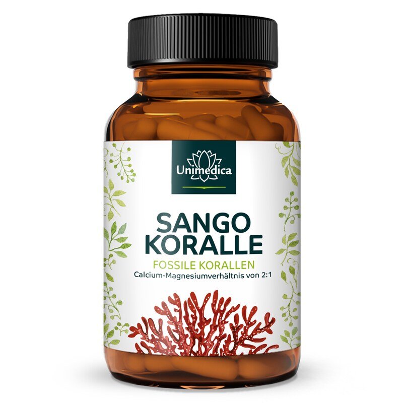 Sango coral - 90 % fossil coral - 180 capsules - from Unimedica