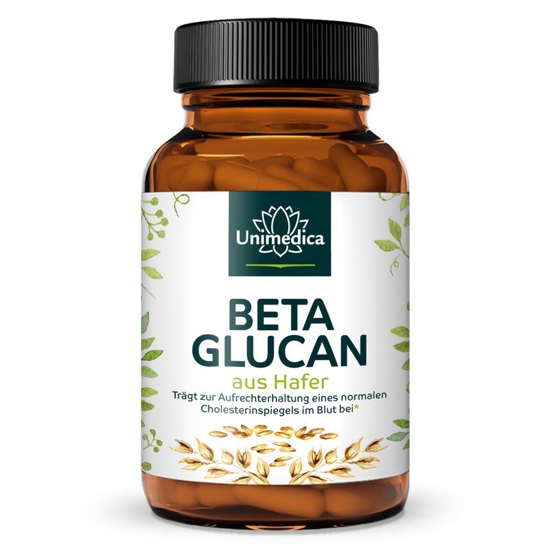 Beta Glucan - 3600 mg beta glucan per daily dose (6 capsules) - 90 capsules - from Unimedica