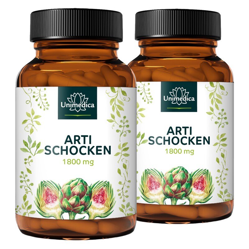 Artichoke extract - 1,800 mg per daily dose - 2 x 150 capsules - by Unimedica