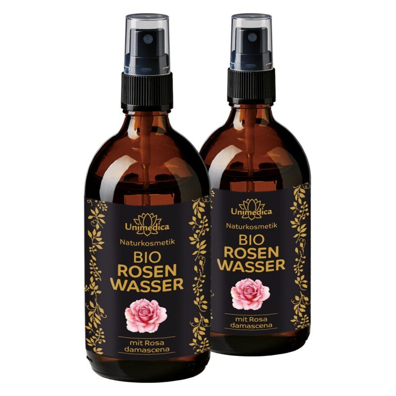 Set: Organic Rosewater - Spray - 2 x 250 ml  from Unimedica