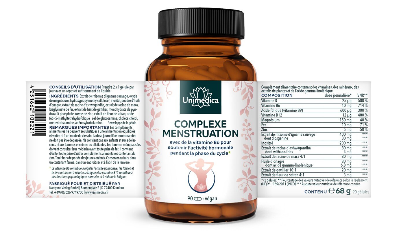 Set: Menstruation Complex - 2 x 90 capsules - by Unimedica
