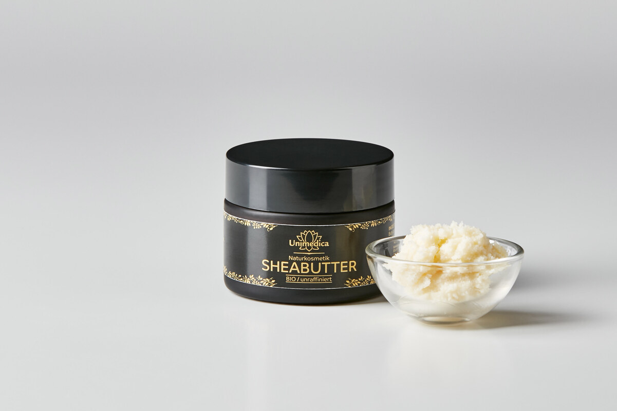 2er-Sparset: Bio Sheabutter - unraffiniert - 2 x 50 ml - von Unimedica