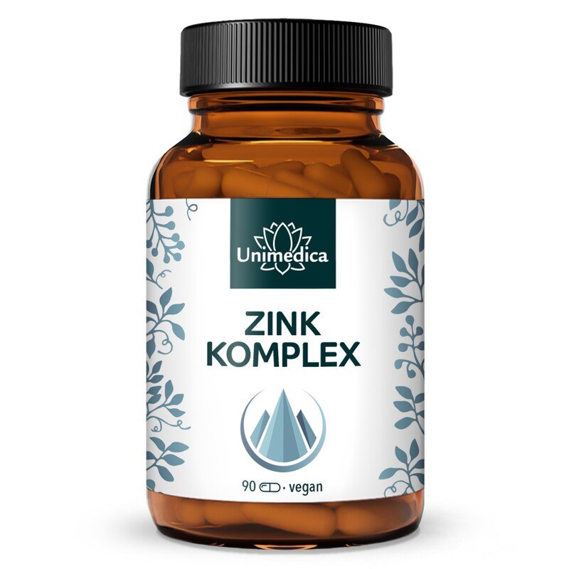 Zinc Complex  3 forms  25 mg zinc per daily dose (1 capsule)  high-dose  90 capsules  from Unimedica