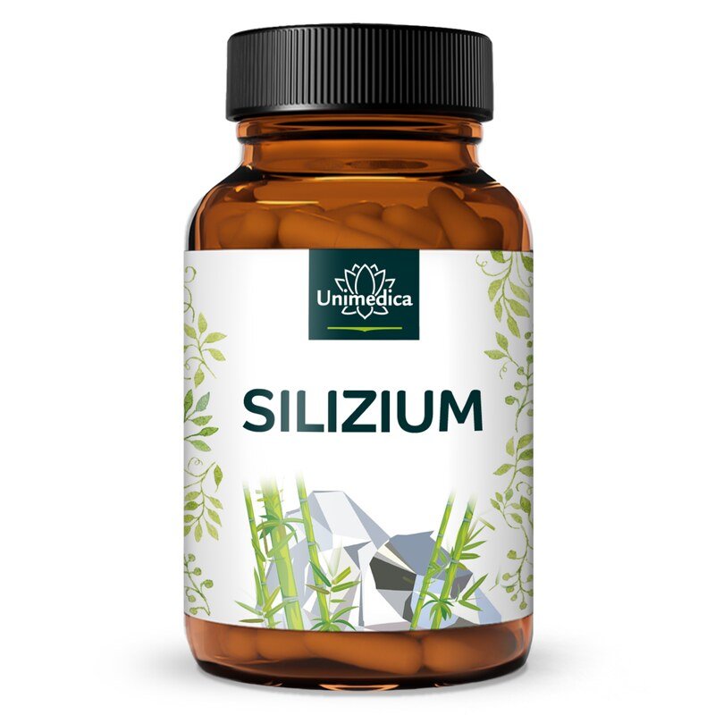 Silizium aus Bambusextrakt mit Zink - 250 mg Silizium pro Tagesdosis (1 Kapsel) - 60 Kapseln - von Unimedica