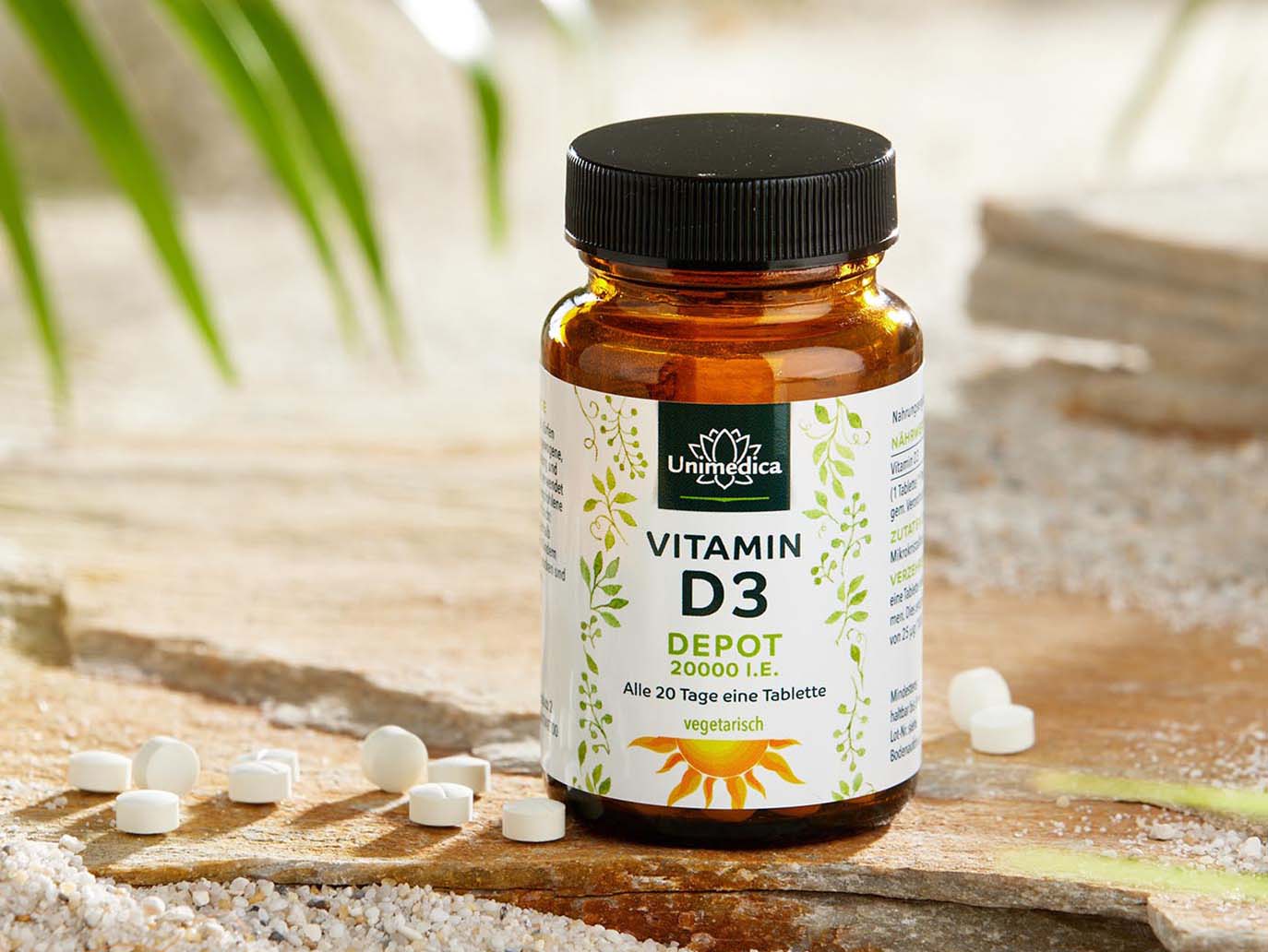 Vitamin D3 Depot 20,000 I.E. - 120 tablets - from Unimedica